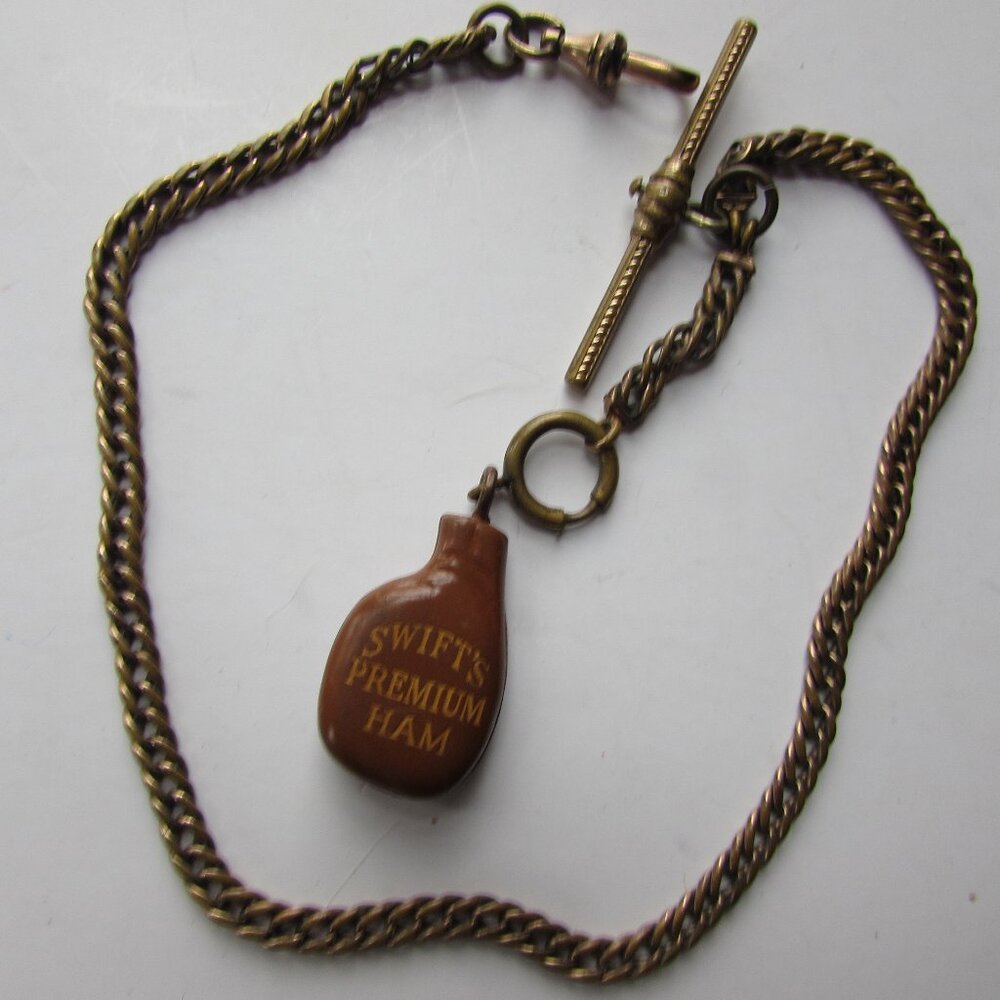 Antique Watch Chain Swift's Premium Ham Charm